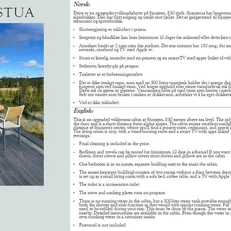 Holiday home Sjusjostua By Norgesbooking - Close To Cross Country Trails *